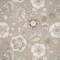 Natural Brown Floral Linen Look Print Upholstery Fabric by The Yard - SKU: Blaine Mushroom